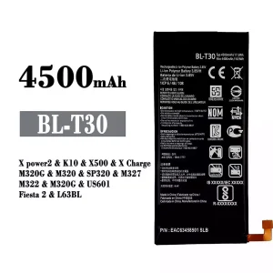 Accu BL-T30 voor LG X power2 / K10 / X500 / X Charge / Fiesta 2
