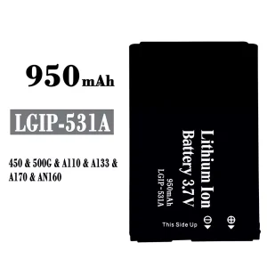 Accu LGIP-531A voor LG 450/500G/A110/A133/A170/AN160