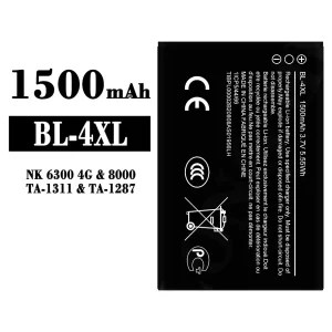 Accu BL-4XL voor Nokia NK 6300 4G/8000