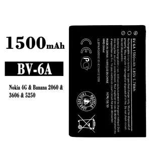 Accu BV-6A voor Nokia Banana 2060 / 3606 / 5250