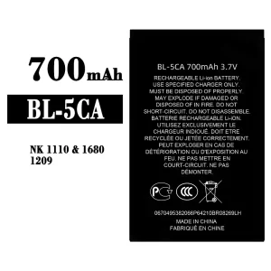 Accu BL-5CA voor Nokia NK 1110/1680/1209