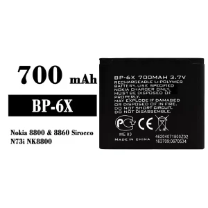 Accu BP-6X voor Nokia 8800/8860 Sirocco/N73i