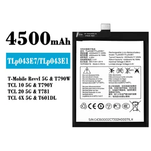 Accu TLP043E7/TLP043E1 voor Alcatel T-Mobile RevvI 5G/TCL 10 5G/TCL 20 5G/TCL 4X 5G