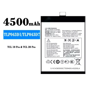 Accu TLP043D1/TLP043D7 voor Alcatel TCL 10 Plus/TCL 20 Plus/TCL 10 pro/TCL 20 pro