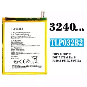 Accu TLP032B2 voor Alcatel POP 7/POP 7S/POP 7 LTE/Pixi 8