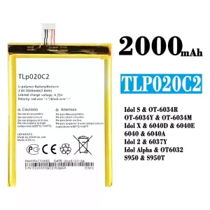 Accu TLp020C2 voor Alcatel Idol S/Idol X/IDOL 2 /IDOL ALPHA