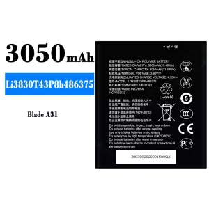 Accu Li3830T43P8h486375 voor ZTE Blade A31
