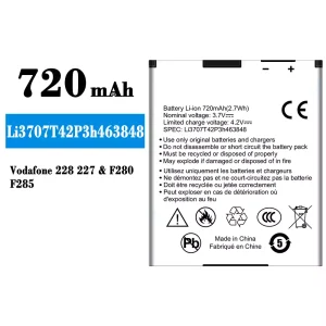 Accu Li3707T42P3h463848 voor ZTE Vodafone 228 227/F280/F285