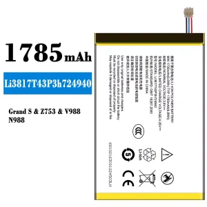 Accu Li3817T43P3h724940 voor ZTE Grand S/Z753/V988/N988