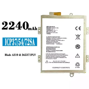 Accu ICP37/54/72SA voor ZTE A310