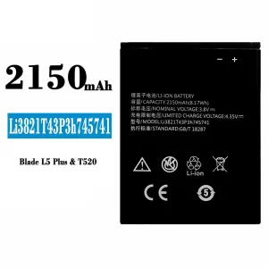 Accu Li3821T43P3h745741 voor ZTE Blade L5 Plus