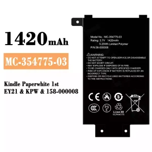 Accu MC-354775-03 voor Amazon Kindle Paperwhite 1st /158-000008