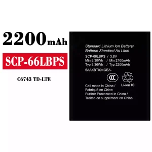 Accu SCP-66LBPS voor Kyocera C6743 TD-LTE