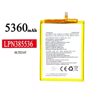 Accu LPN385536 voor Hisense HLTE216T