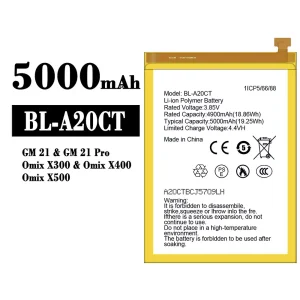 Accu BL-A20CT voor General Mobile GM 21/GM 21 Pro/Omix X300/Omix X400/Omix X500