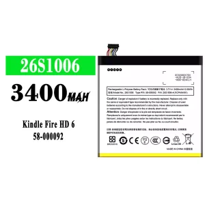 Accu 26S1006 voor Amazon Kindle Fire HD 6/58-000092