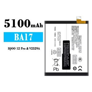 Accu BA17 voor IQOO 12 Pro/V2329A