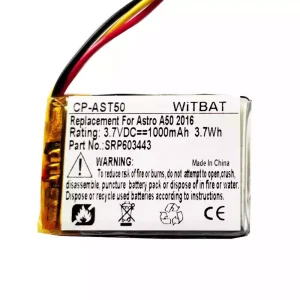 Accu voor Bluetooth-hoofdtelefoon Astro A50,Astro A20,Astro A38,HyperX Cloud Core Wireless