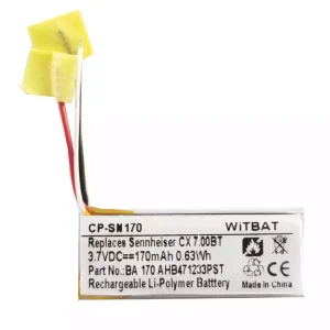 Accu voor Bluetooth-hoofdtelefoon BA 170, AHB471233PST oplaadcase