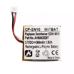 Accu voor Bluetooth-hoofdtelefoon AEE582525,AHB552826TPC,AHB552826TPC-2