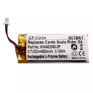 Accu voor Bluetooth-hoofdtelefoon BAT00004,BAT00002,WW452050-2P,WW452050PL-2PC