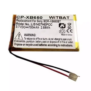 Accu voor Bluetooth-hoofdtelefoon Sony LIS1427HEPCC US343450E,1-756-920-32,ZU10192-16005