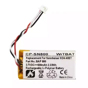 Accu voor Bluetooth-hoofdtelefoon Sennheiser BAP 800,AHB571935PCT-03