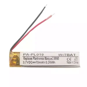 Accu voor Bluetooth-hoofdtelefoon Plantronics Marque 2 M165,M180 LSSP321036AB