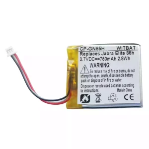 Accu voor Bluetooth-hoofdtelefoon Jabra Elite 85h,Jabra Elite 75t,Evolve2 85,PL661935V