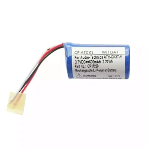 Accu voor Bluetooth-hoofdtelefoon Audio-Technica ATH-CK3TW oplaadcase,ICR17280