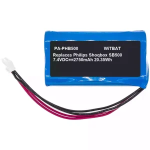 Accu voor Bluetooth-luidspreker Philips ShoqBox SB500