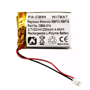 Accu voor Bluetooth-luidspreker Motorola Sonic Play 100,MBP33,MBP36,CB94-01A