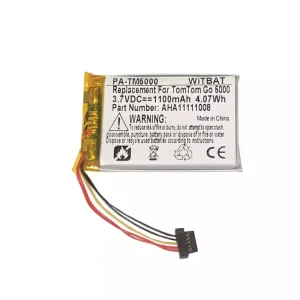Accu voor TomTom Go 5000,Go 5100,Go 6000,Go 6100,Go 9000,AHA11111008