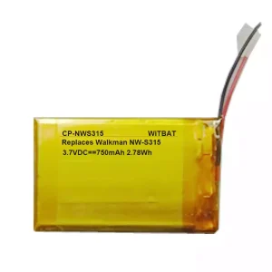 Accu voor SONY Walkman NW-S313 NW-S315,AHB303450