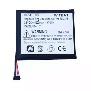 Accu voor Ring Video Doorbell 2nd,5UM5E5